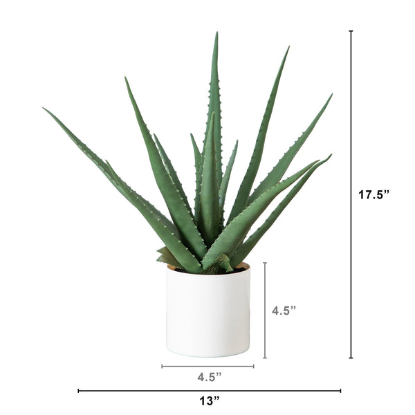 17.5" Artificial Agave Plant