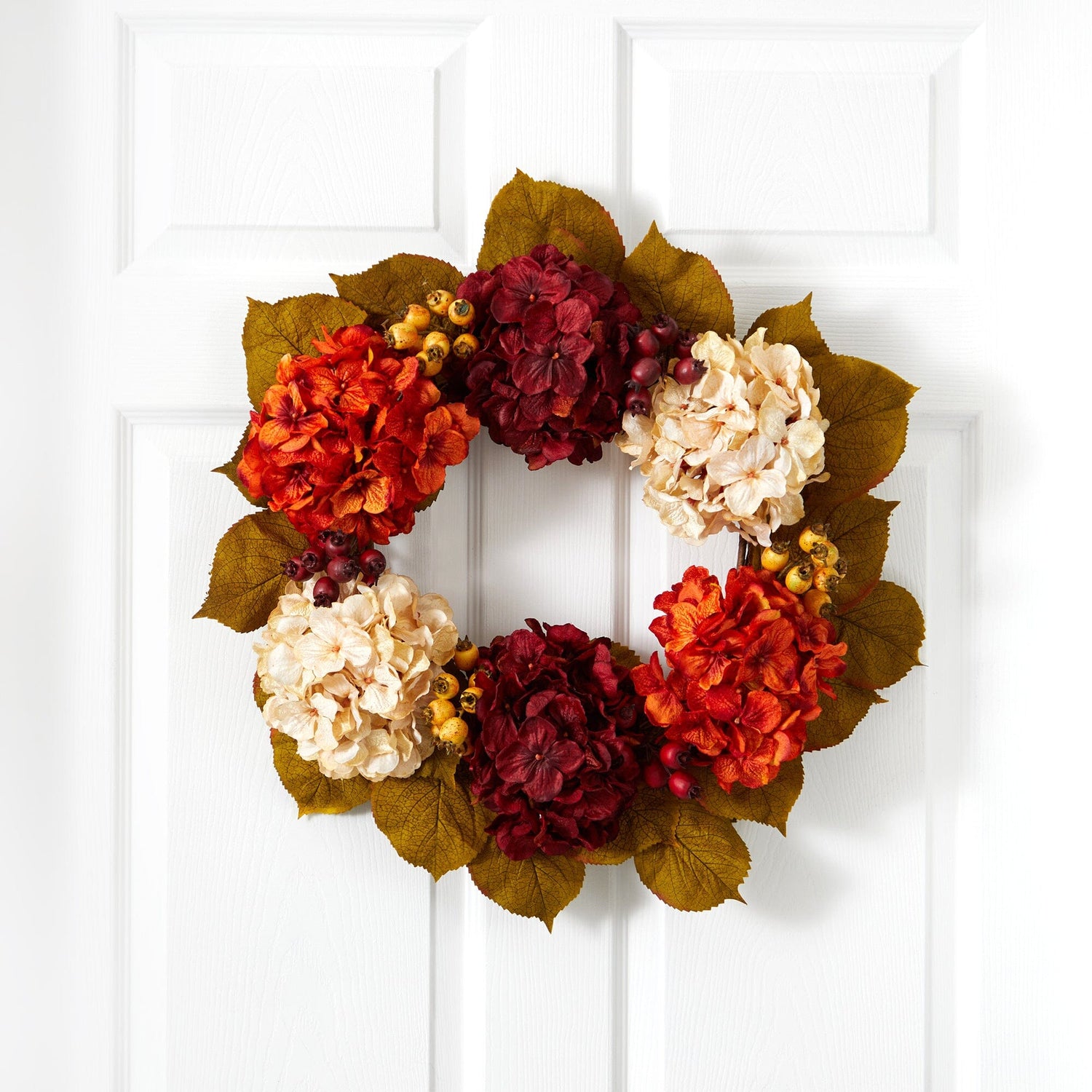 24” Fall Hydrangea Wreath