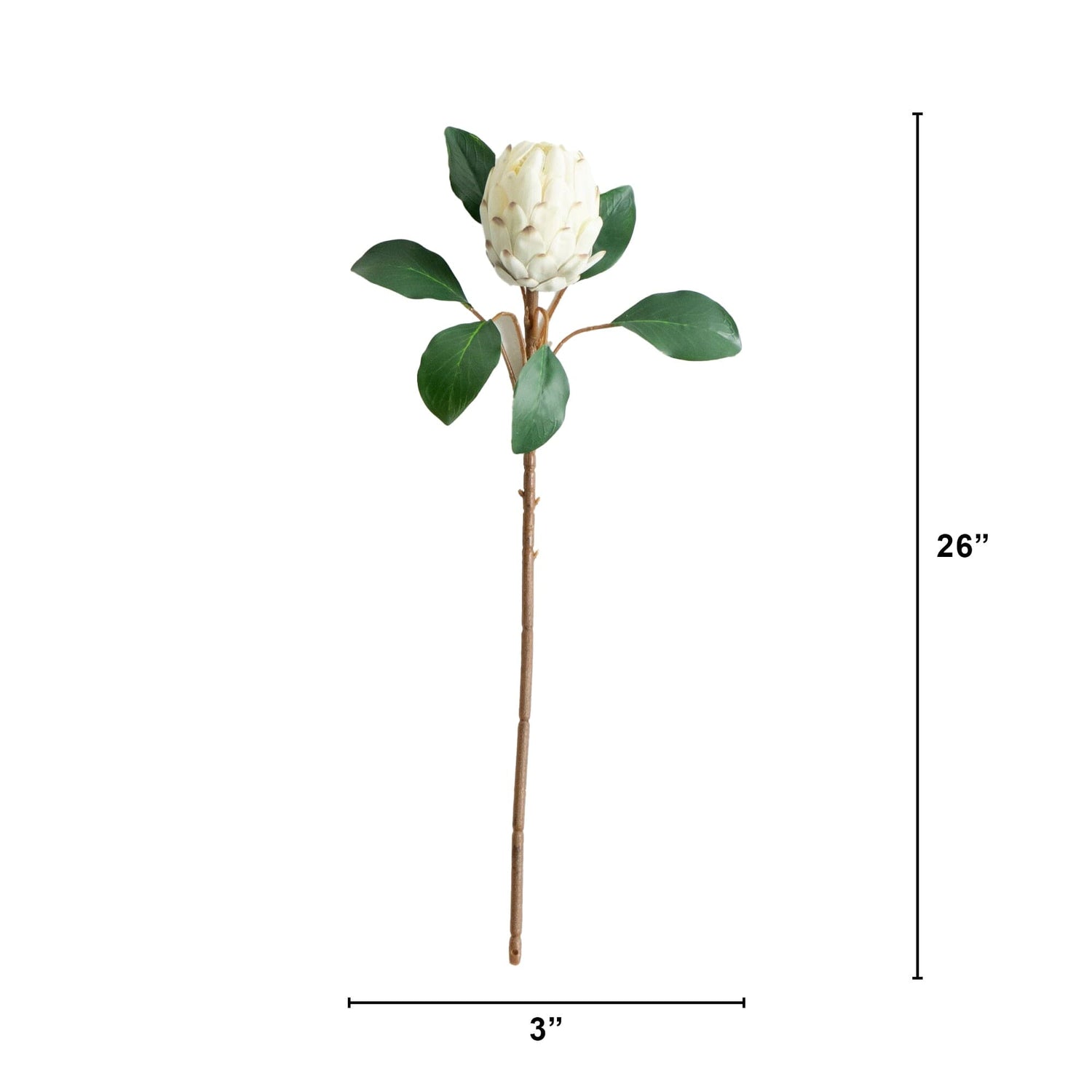 26" Artificial King Protea Flower Stems - Set of 4