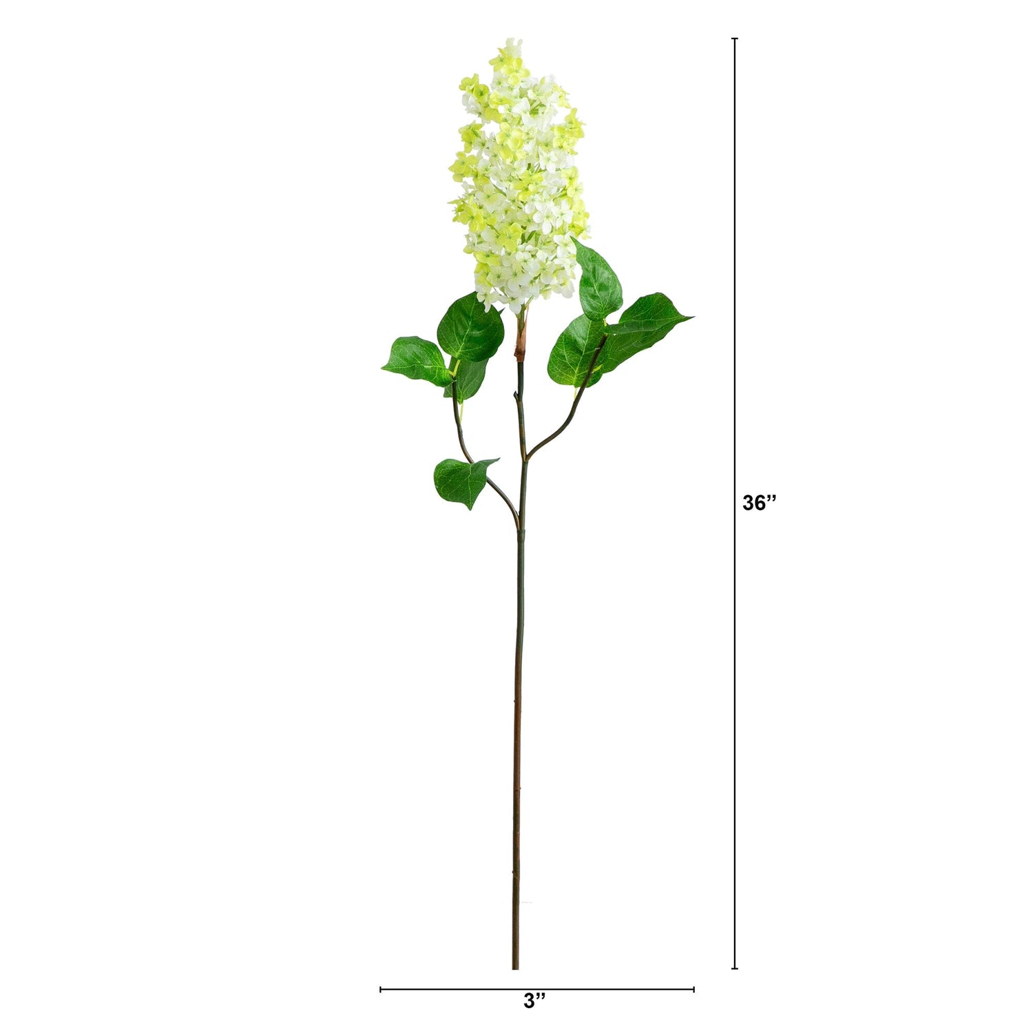 36" Artificial Lilac Flower Stems - Set of 3