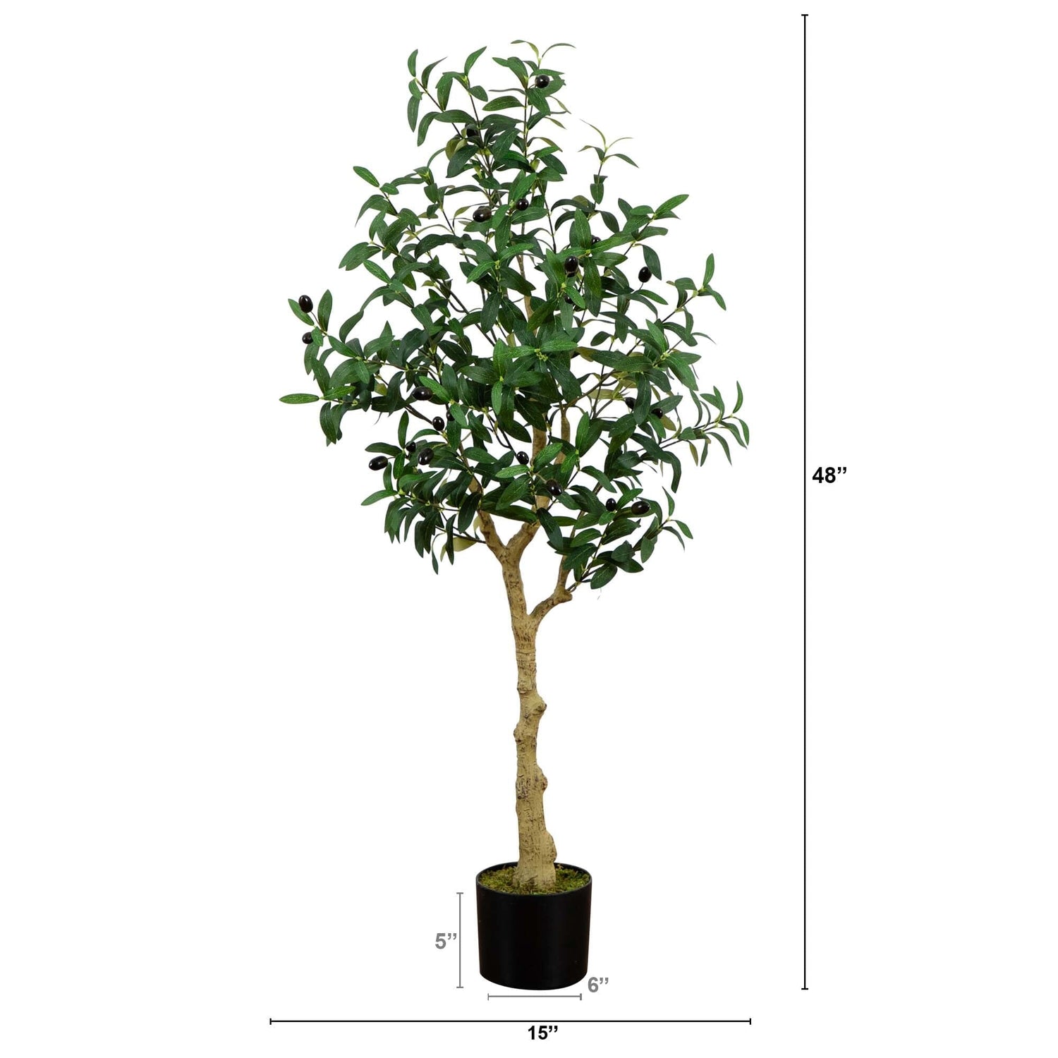 4’ Artificial Olive Tree