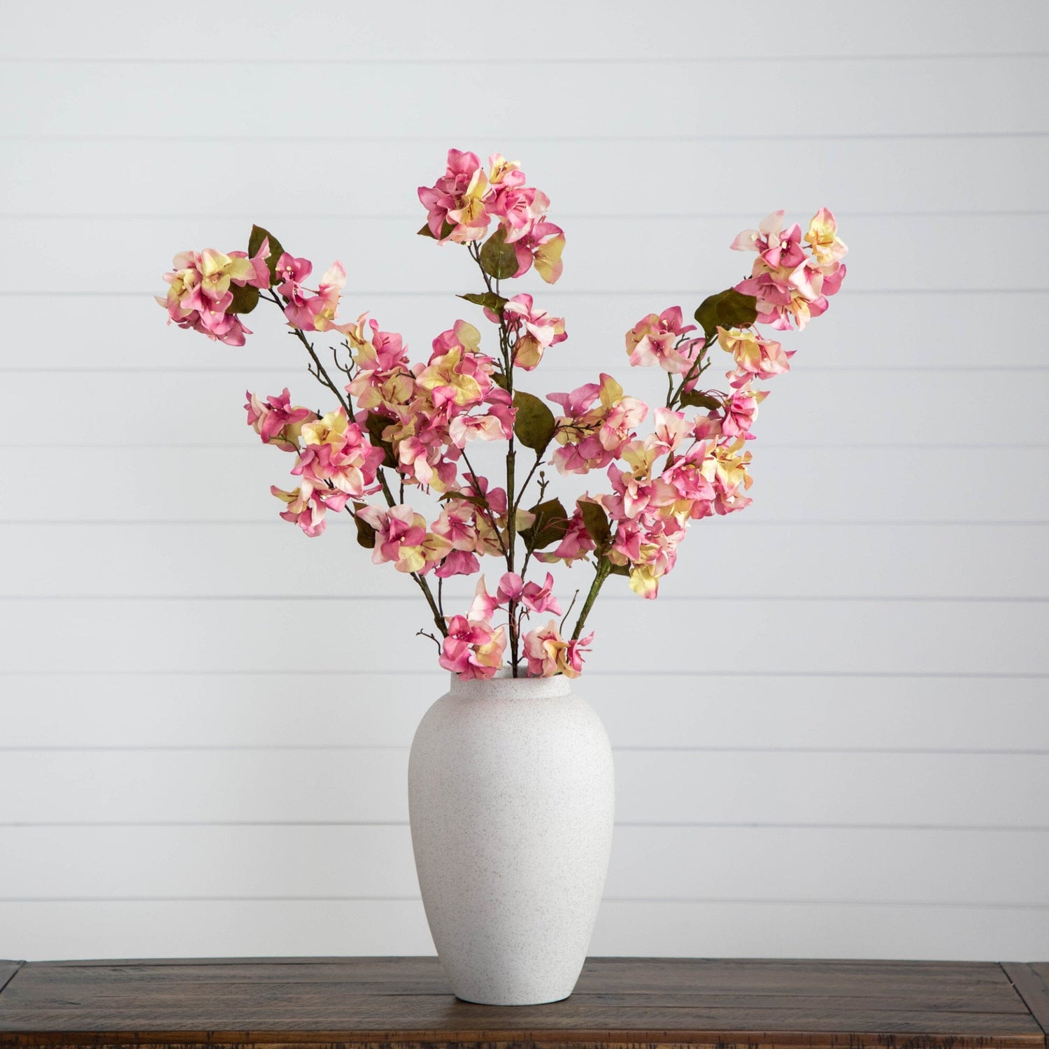 47" Artificial Bougainvillea Flower Stems - Set of 3