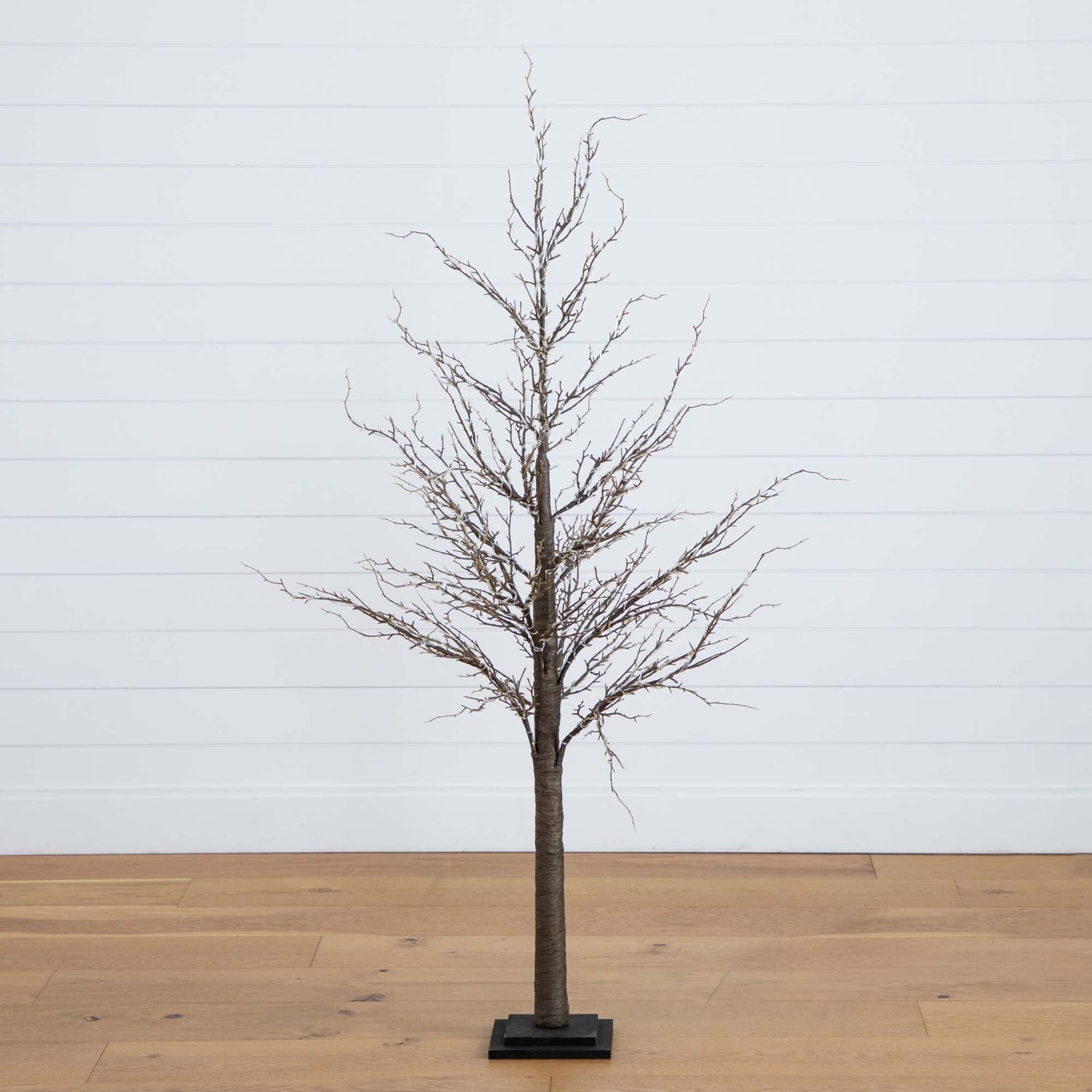 5’ Pre-Lit Artificial Twig Tree with 360 Warm White LED Lights