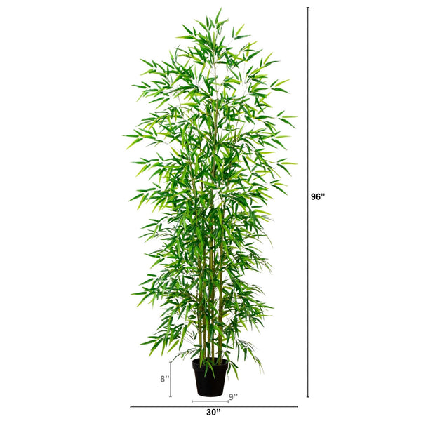 8’ Artificial Green Bamboo Tree