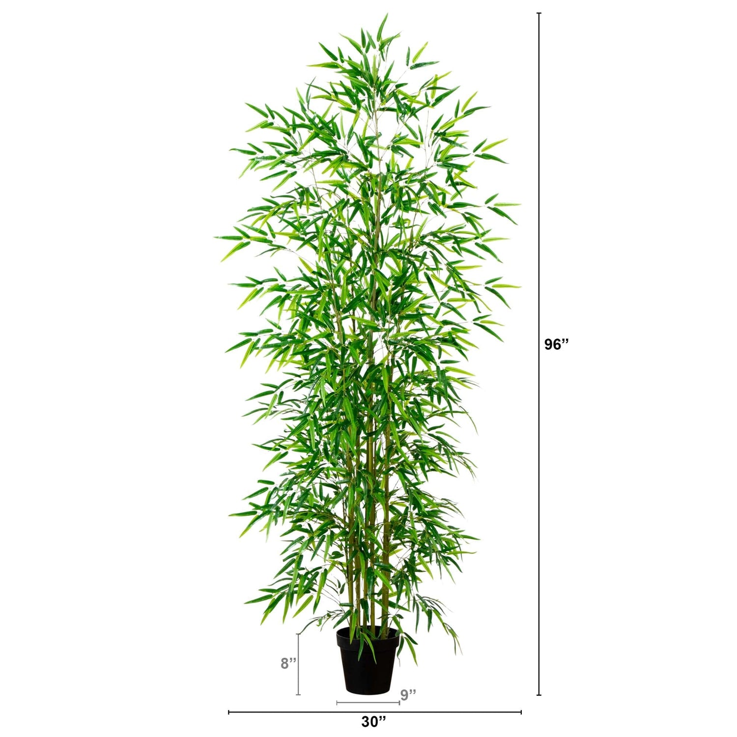 8’ Artificial Green Bamboo Tree