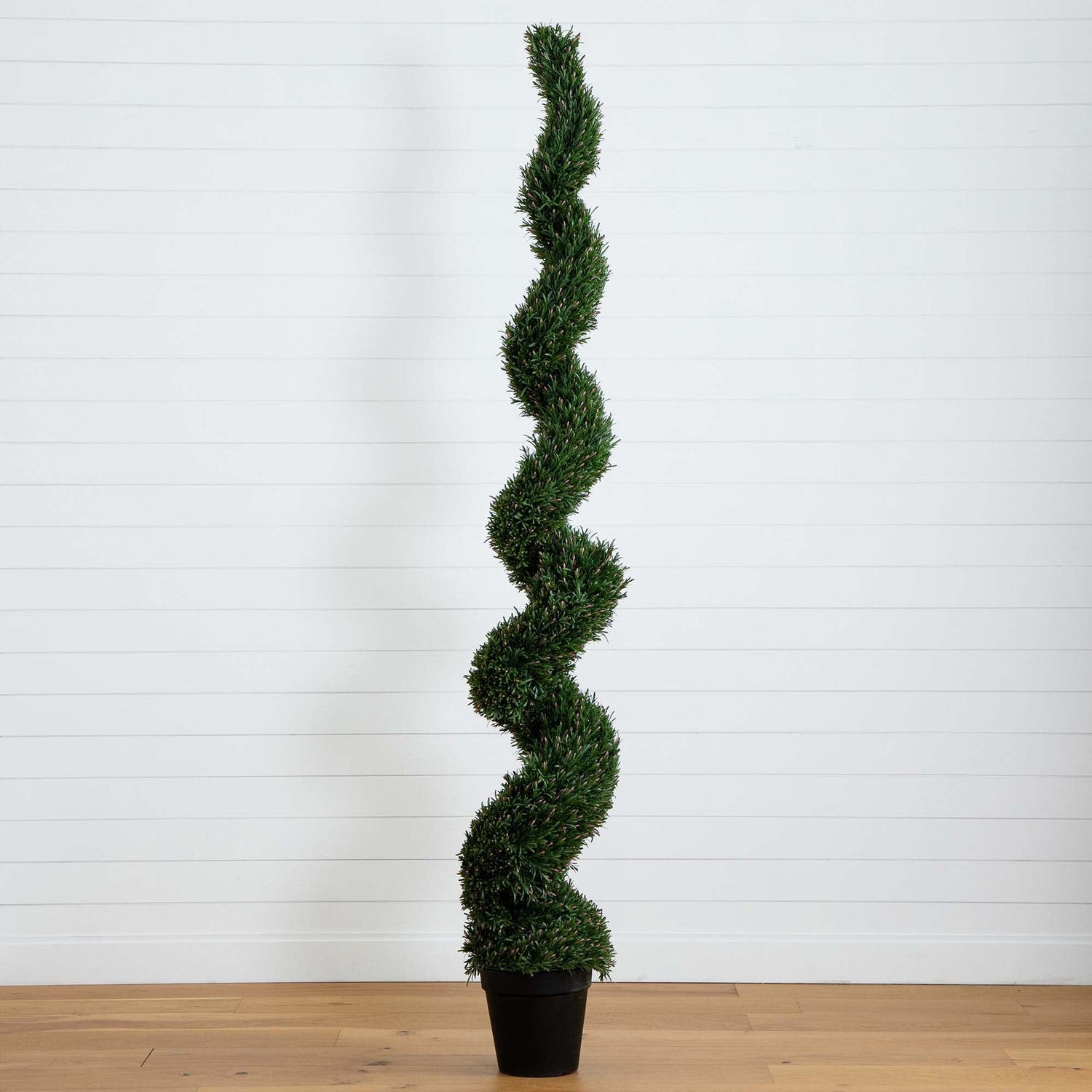 8' UV Resistant Artificial Rosemary Spiral Topiary Tree (Indoor/Outdoor)