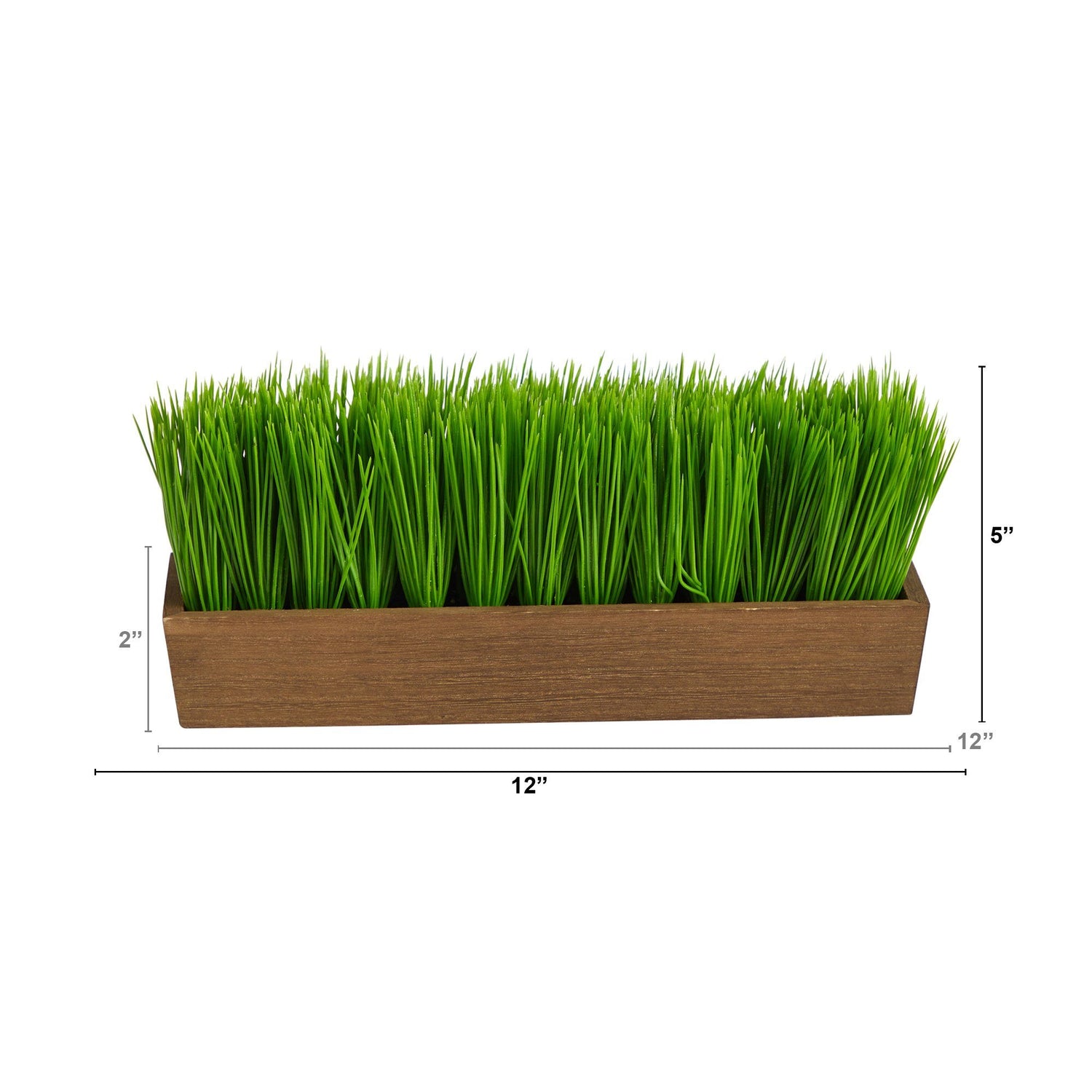 12” Grass Artificial Plant in Decorative Planter