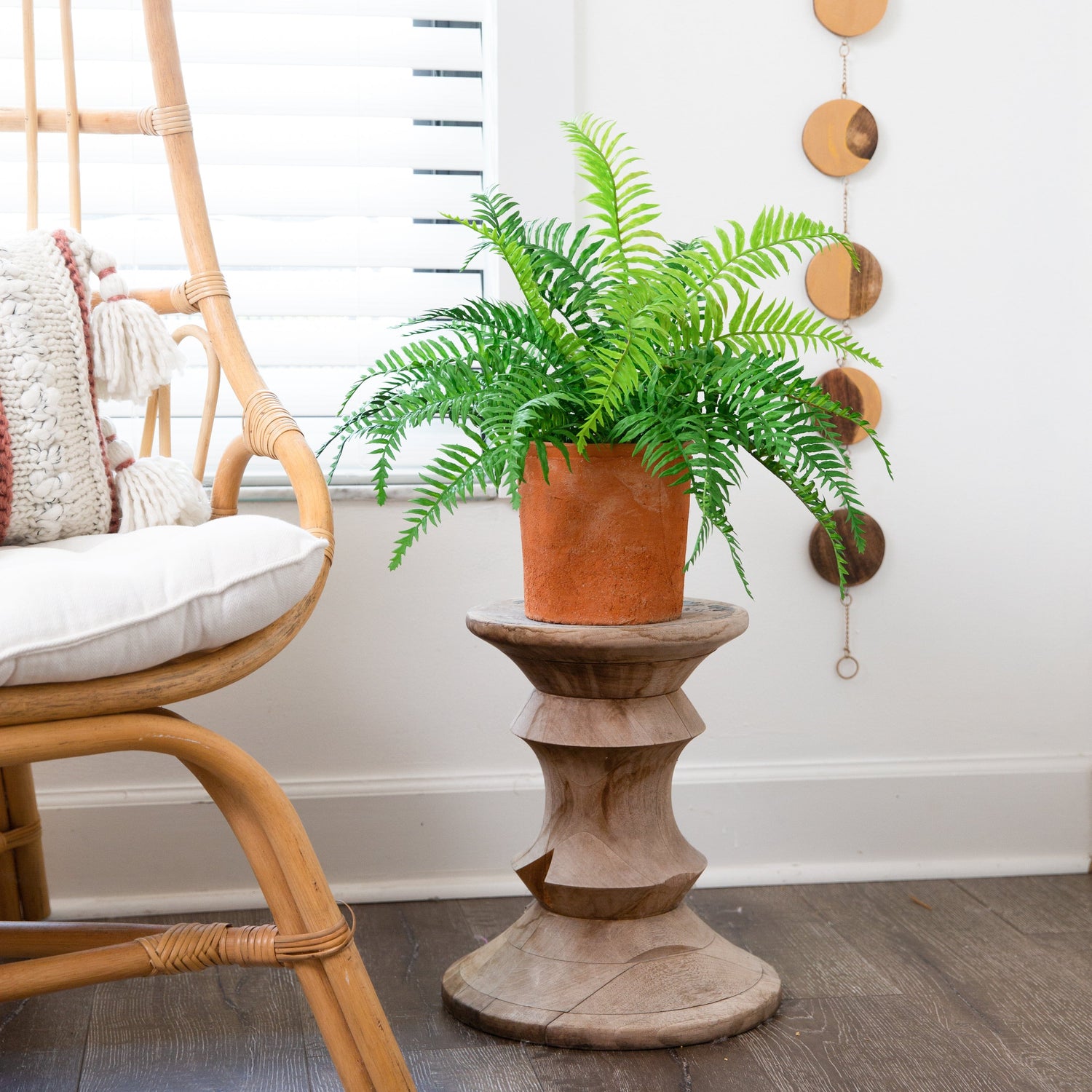 22” Artificial Fern Plant in Decorative Planter