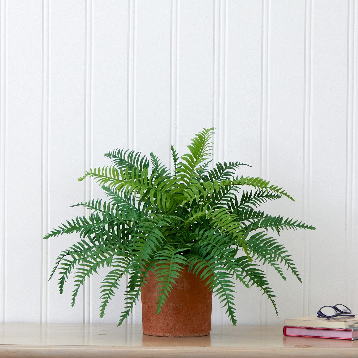 22” Artificial Fern Plant in Decorative Planter