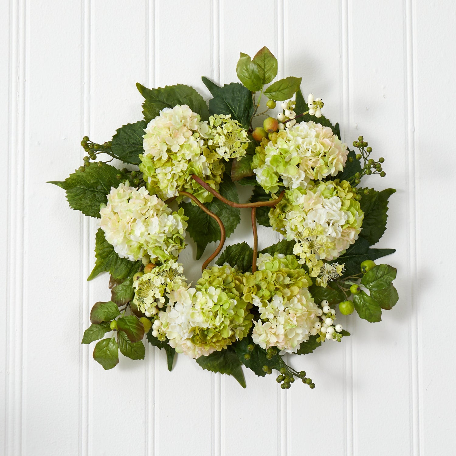 22” Artificial Hydrangea Wreath