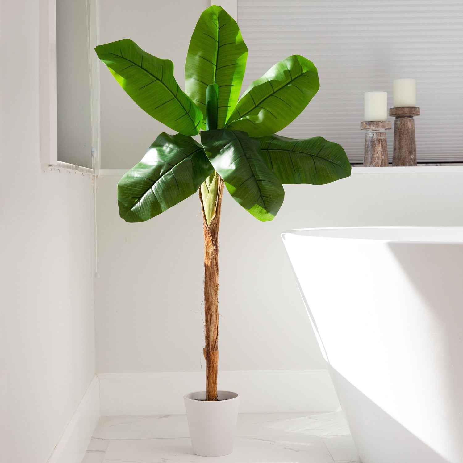 4' Artificial Banana Tree in Decorative Planter