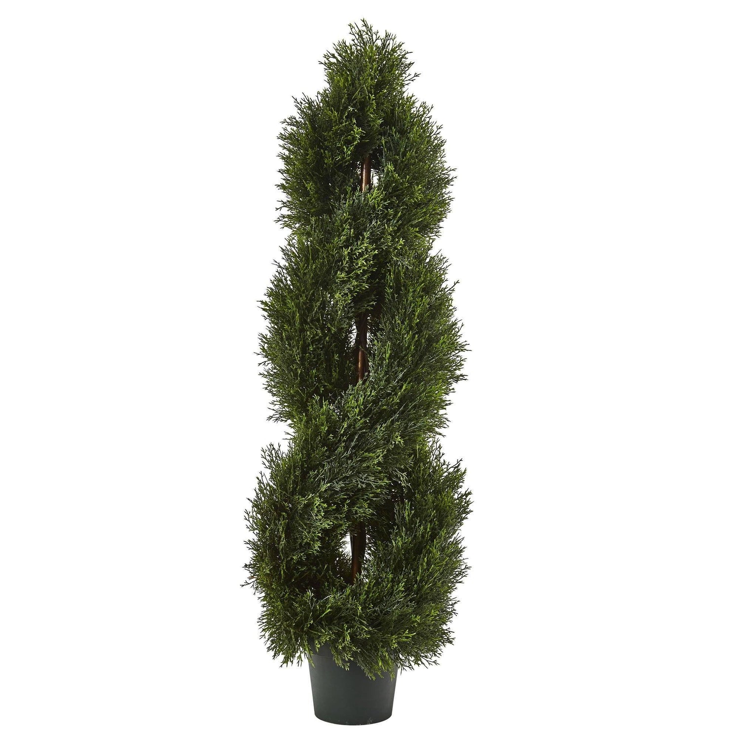 4’ Double Pond Cypress Spiral Topiary UV Resistant (Indoor/Outdoor)