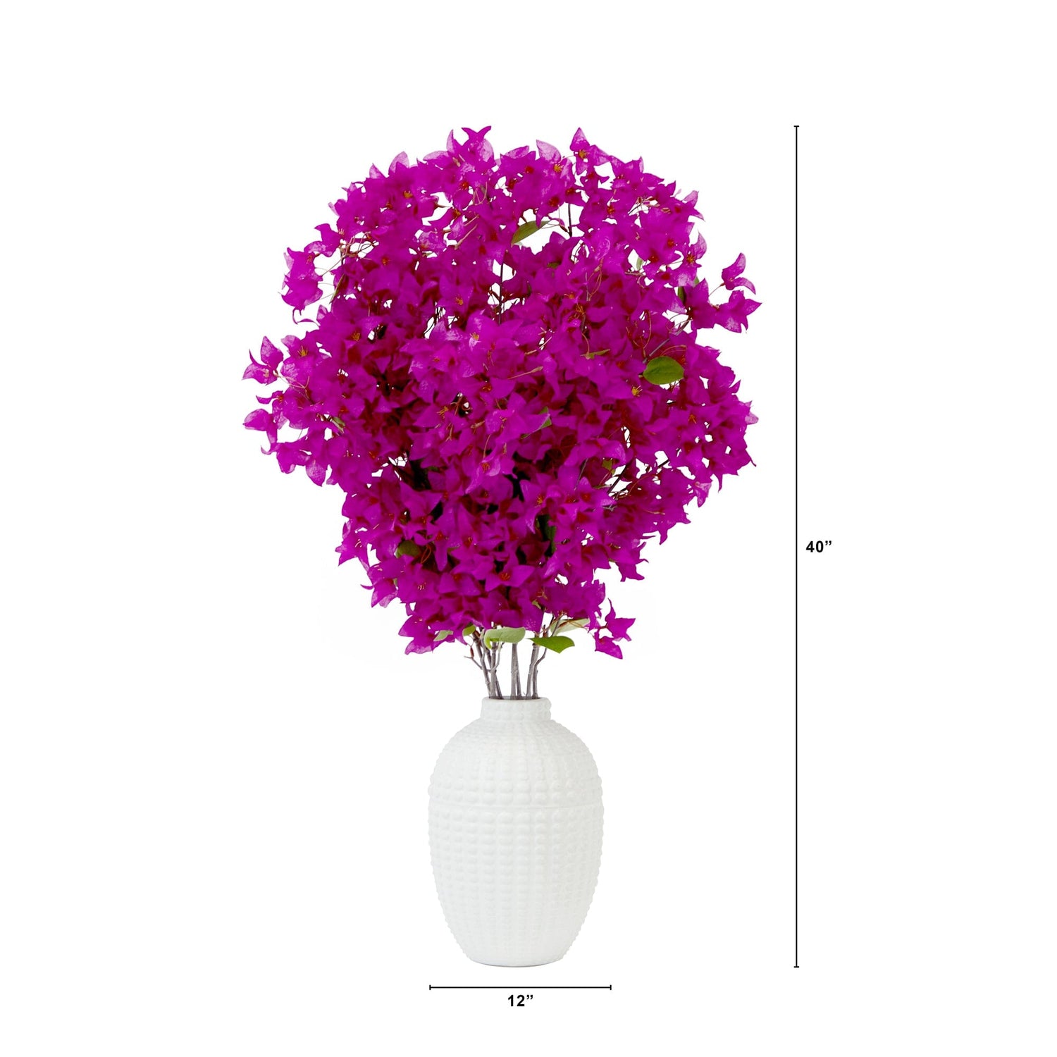 40” Artificial Purple Bougainvillea Arrangement with Vase