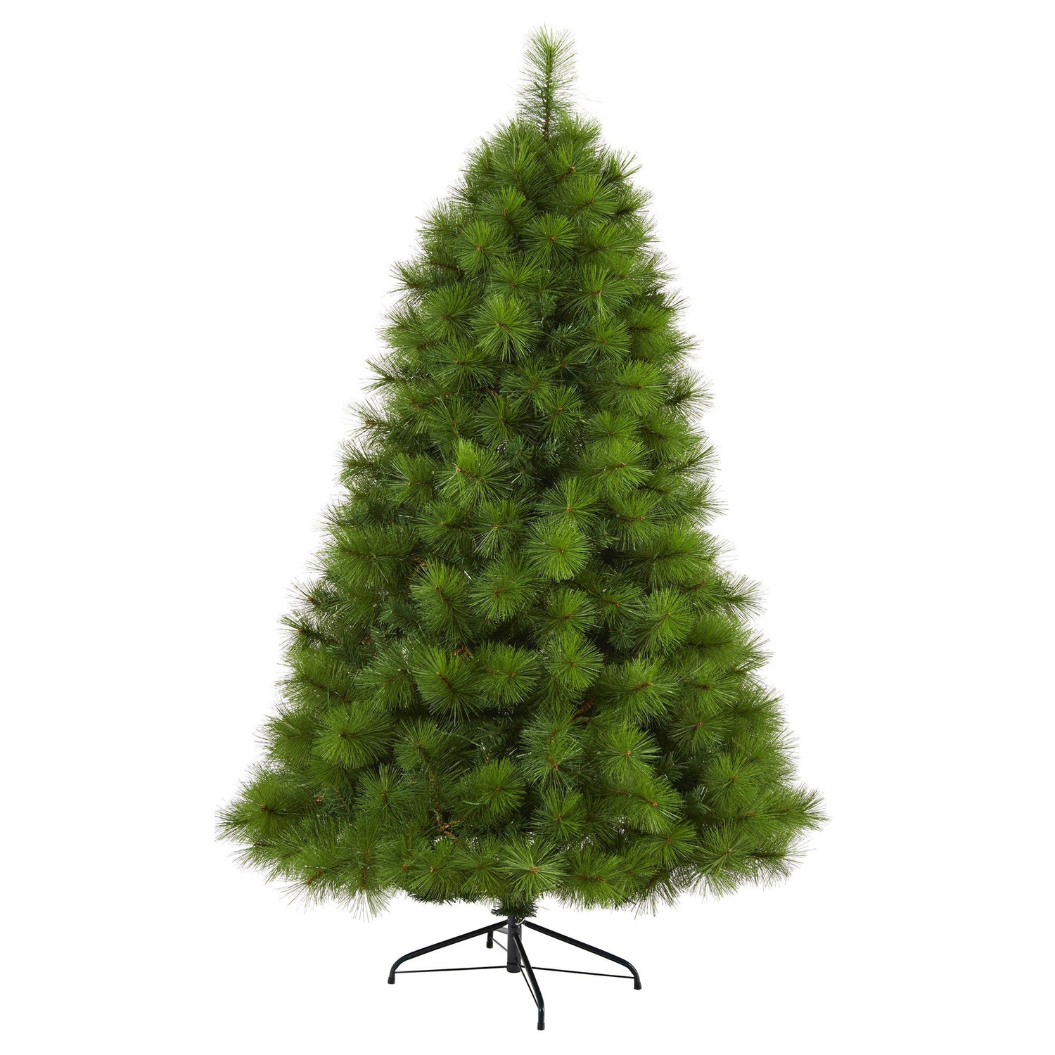 6’ Green Scotch Pine Artificial Christmas Tree with 300 Clear LED Lights