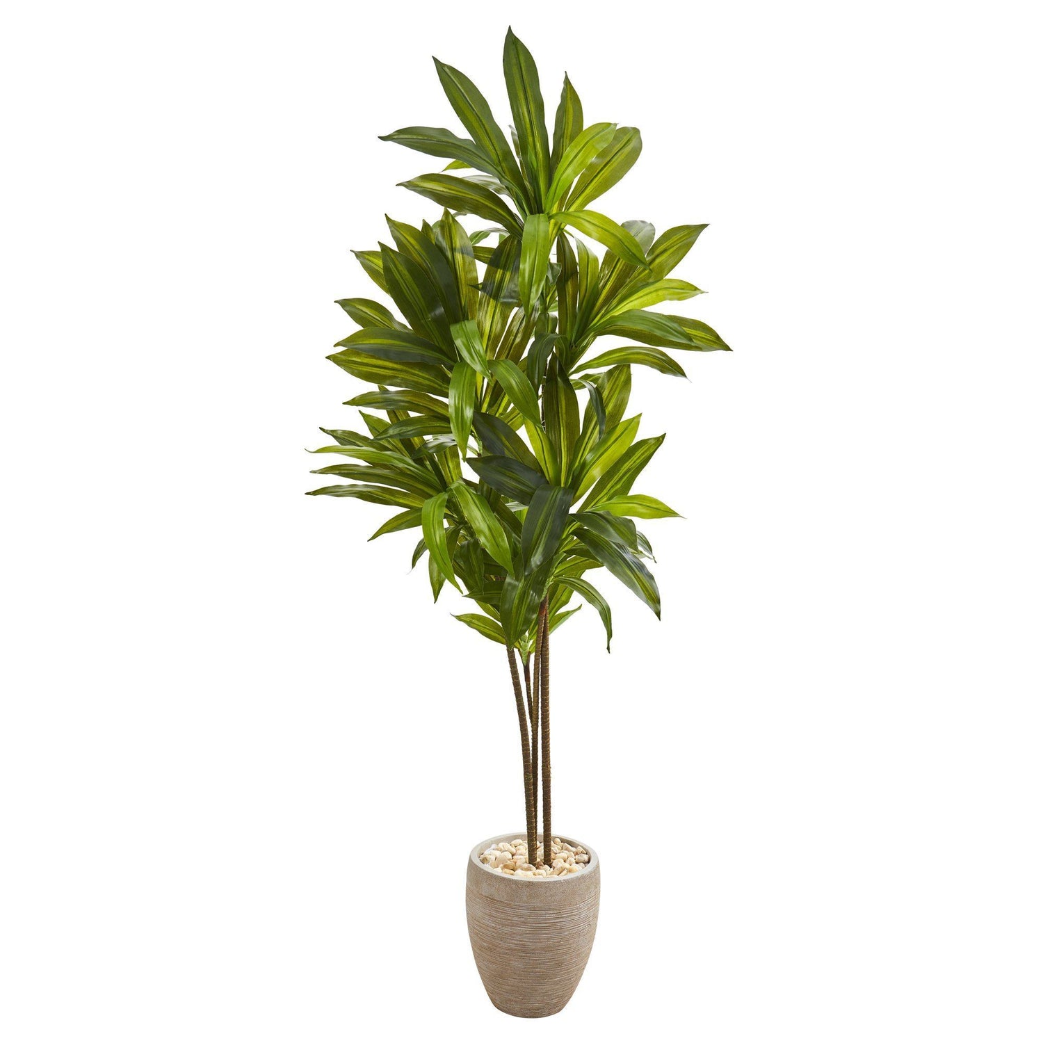 68” Dracaena Artificial Plant in Sand Colored Planter (Real Touch)