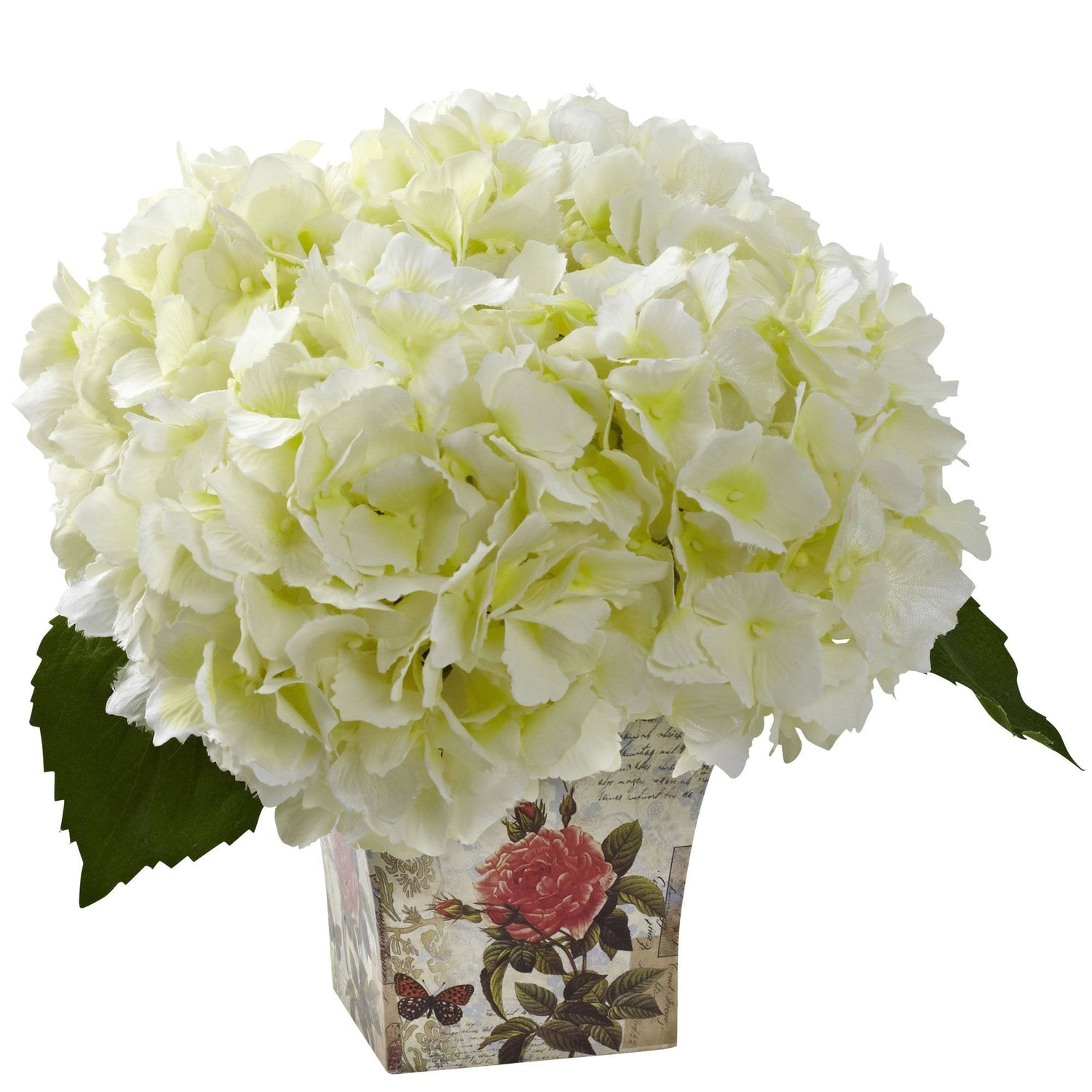 Hydrangea with Floral Planter