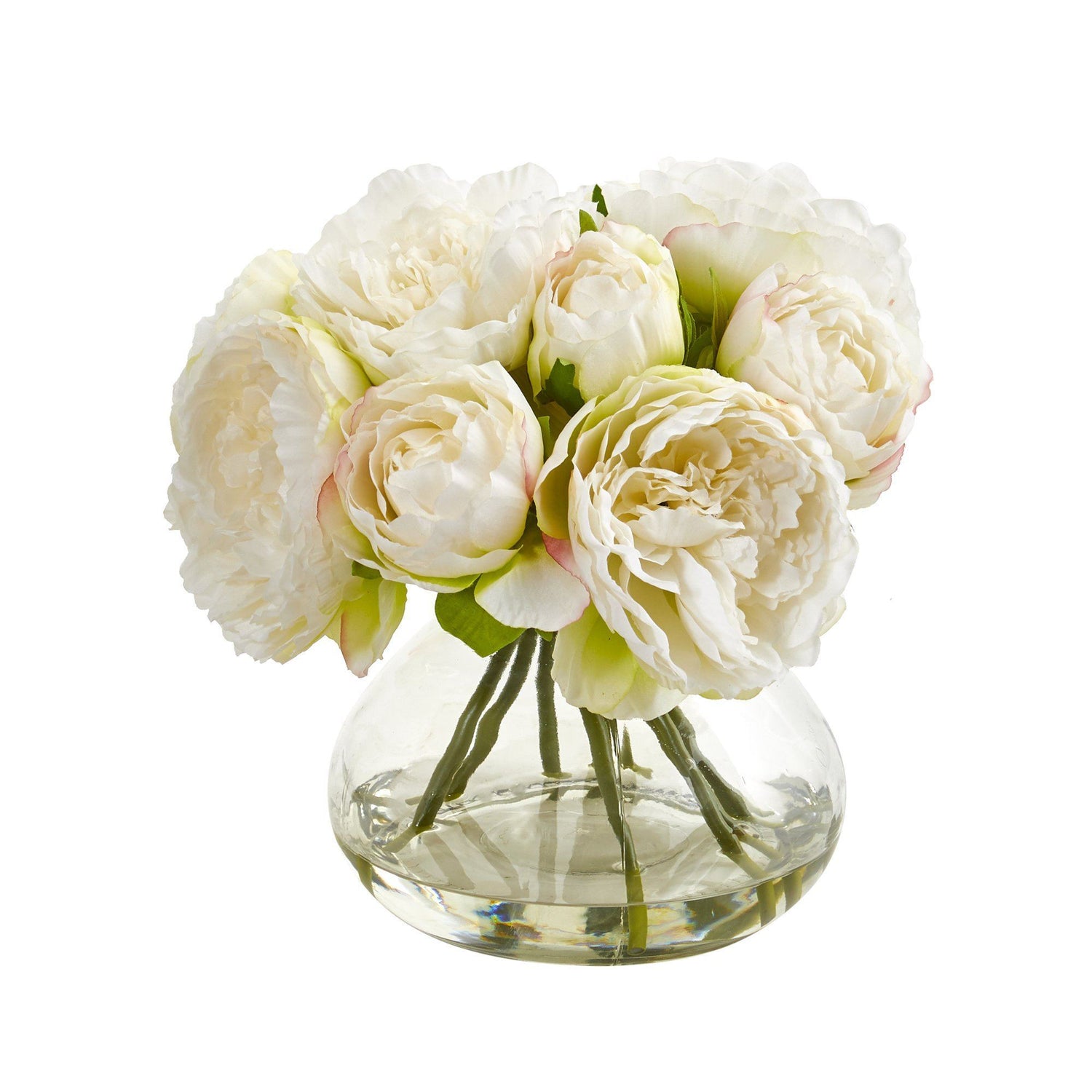 Silk Peony Artificial Arrangement in Vase