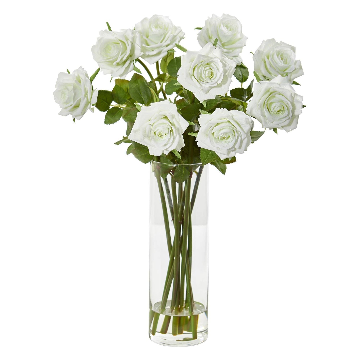 Rose Artificial Arrangement in Cylinder Vase