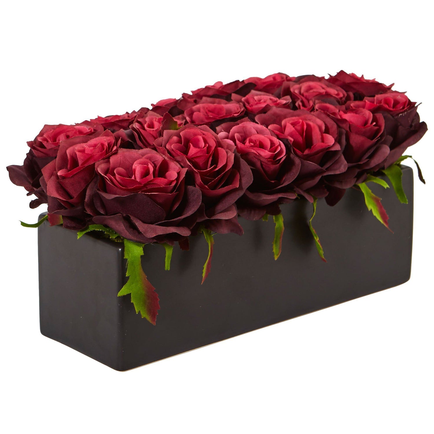 Roses in Rectangular Planter